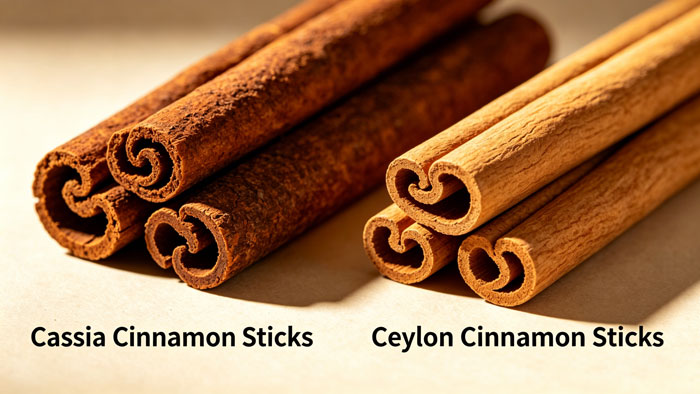 cassia cinnamon sticks vs ceylon cinnamon sticks comparison