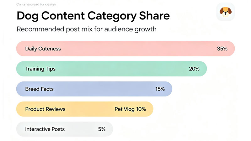 dog influencer content mix reels vs photos